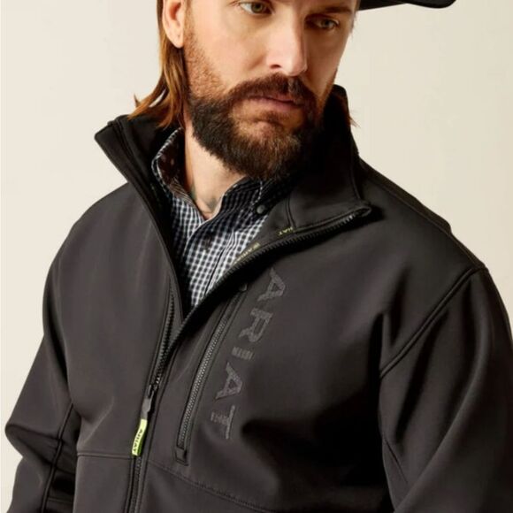 Ariat Logan Soft Shell Jscket- Black - Picture 2 of 7